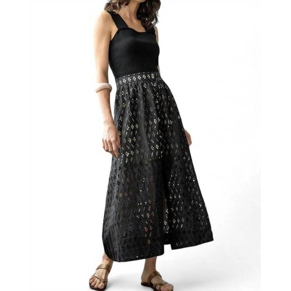 Lilla P Stripe Maxi Skirt - Sunflower Stripe main image 1